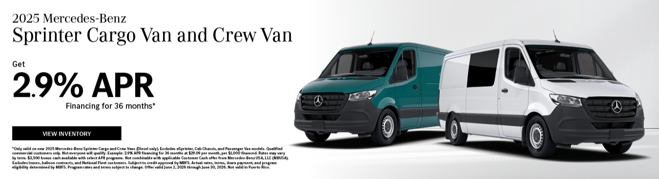 Get 2.9% APR Financing for 36 months*